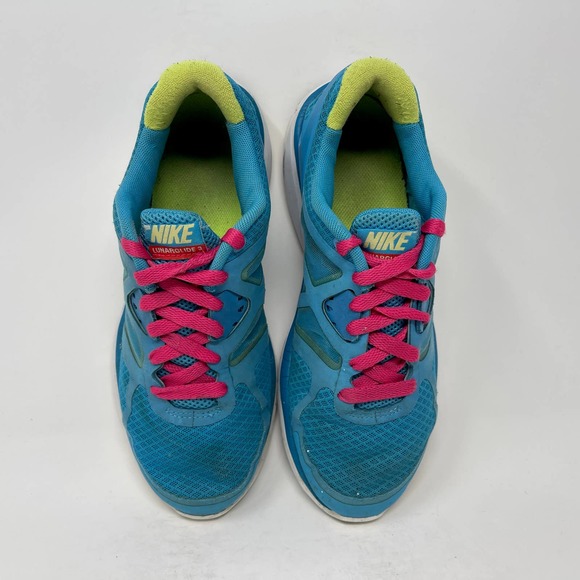 Nike Lunarglide 3 Womens 7 1/2 = Youth 6 Blue Yellow .01:I.5.7 - Picture 10 of 12